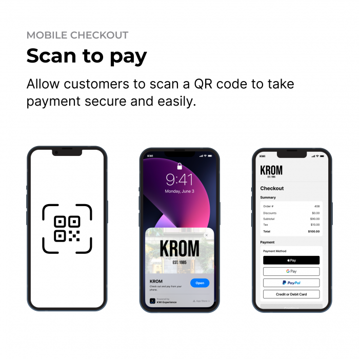 QR code payments - scan to pay